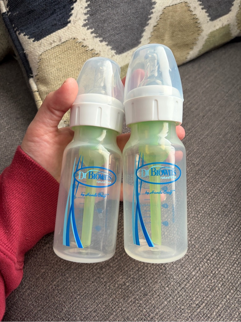 Dr. Brown's Anti-Colic Options+ Narrow Baby Bottles, Level 1 Slow Flow Nipple
